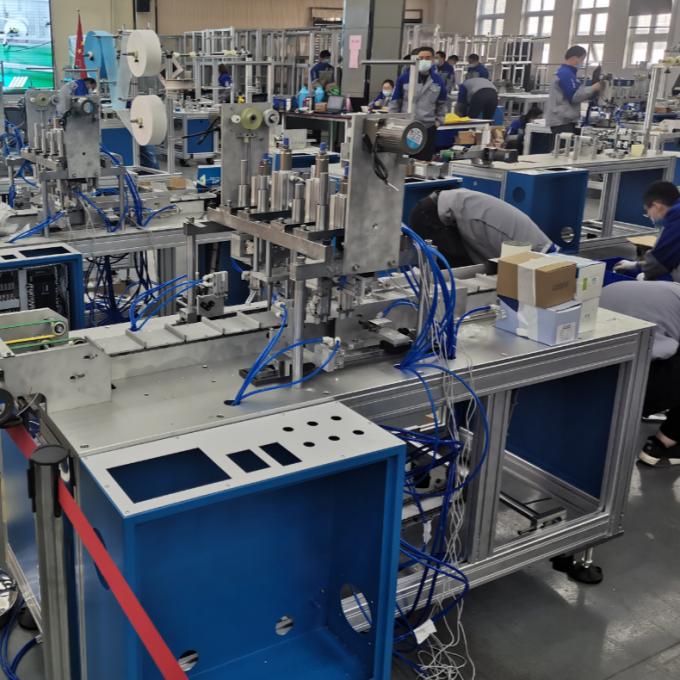 Phẫu thuật hoàn toàn tự động phẳng Máy làm mặt nạ dùng một lần 0