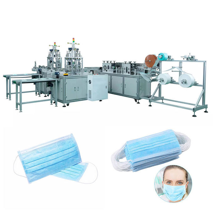 Máy làm mặt nạ tấm ba lớp không dệt 0